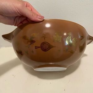 Vintage Set of 3 Early American Cinderella Mixing Bowls